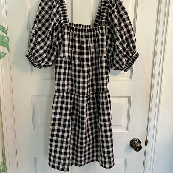 Petal and Pup Gingham Black and white Mini dress - Picture 3 of 5